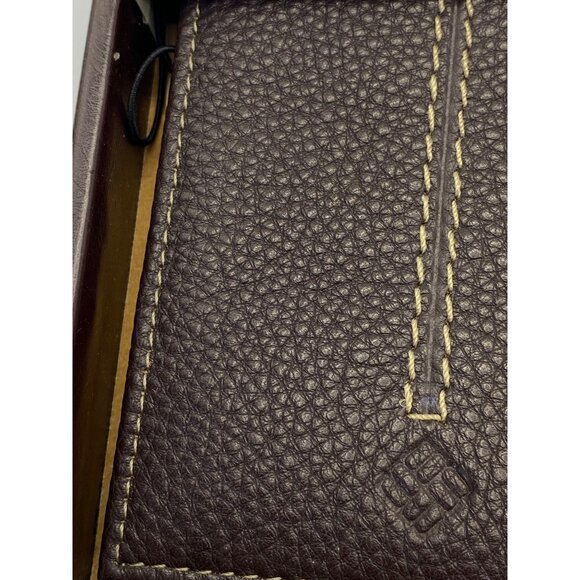 Columbia Passcase Wallet Genuine Leather Brown still in box - Picture 4 of 12